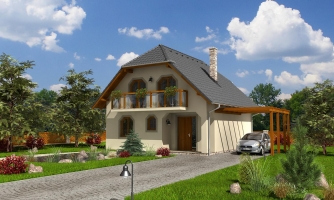 Classic attic house with terrace.